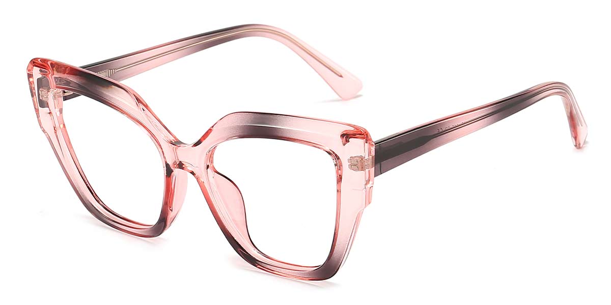 Pink Black - Square Glasses - Markein