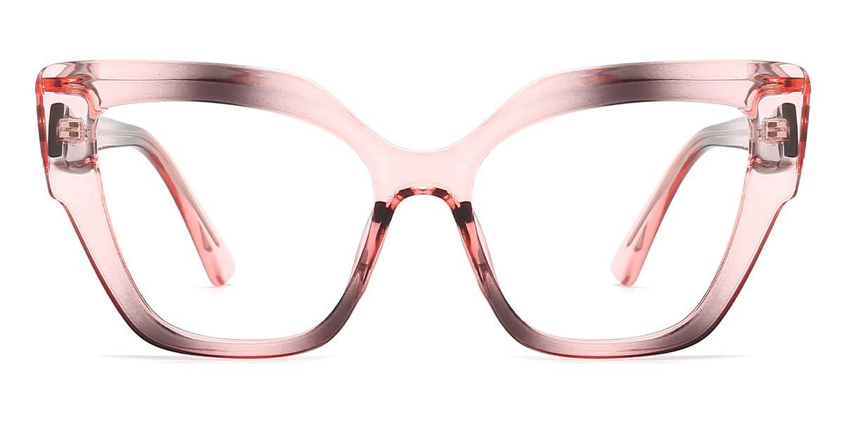 Pink Black Markein - Square Glasses