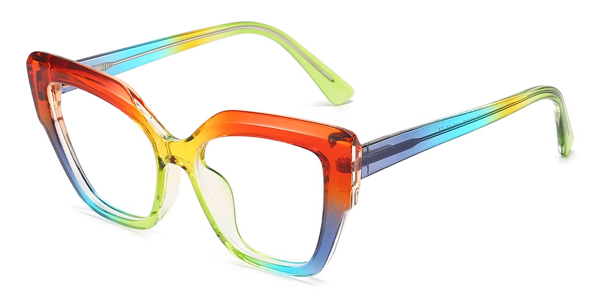 Green Orange - Square Glasses - Markein