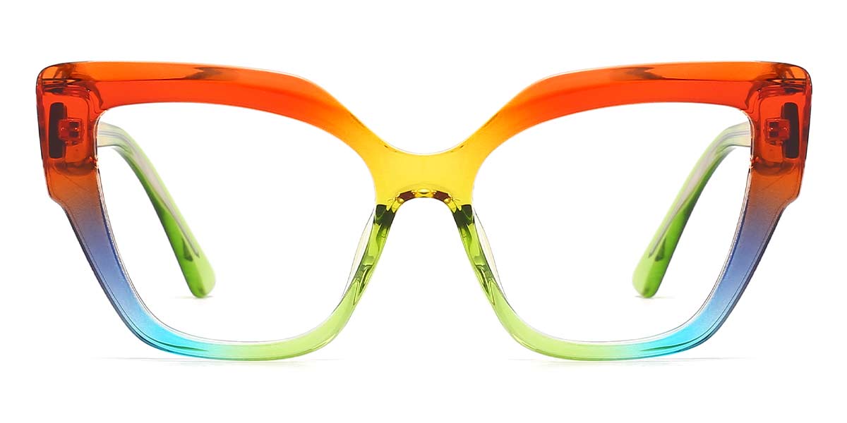 Green Orange - Square Glasses - Markein