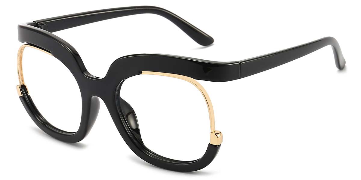 Black - Oval Glasses - Isla