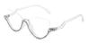 Clear White Diamond Behati - Cat Eye Glasses