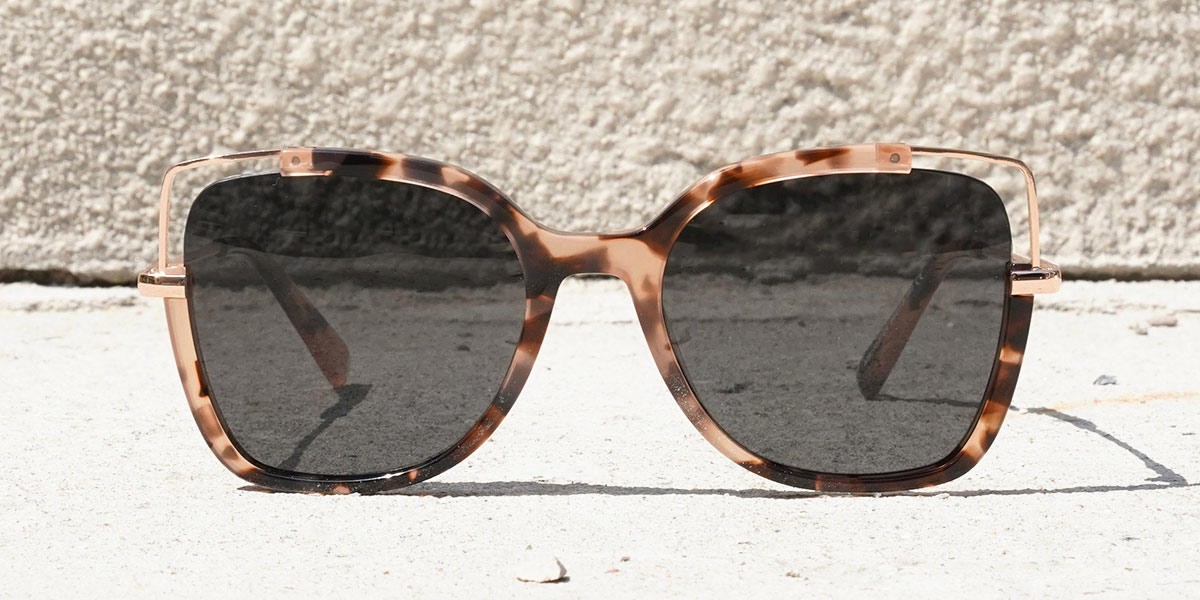 Tortoiseshell Grey Nicy - Square Sunglasses