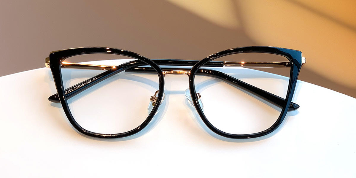Black Eupraxia - Cat Eye Glasses