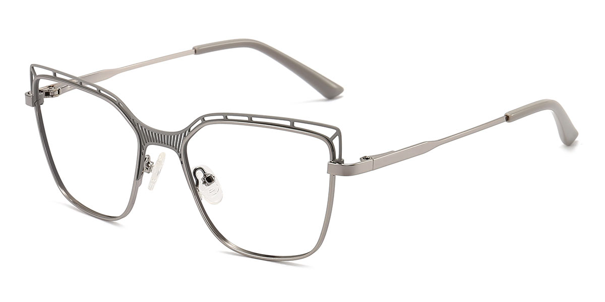 Grey - Square Glasses - Renee