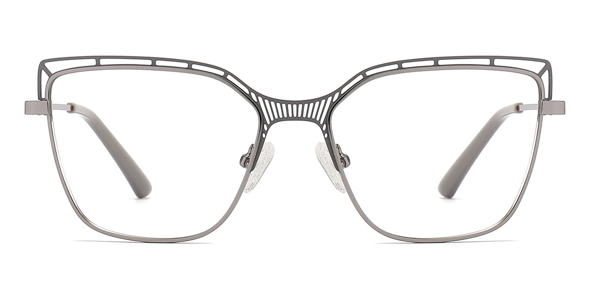 Grey - Square Glasses - Renee