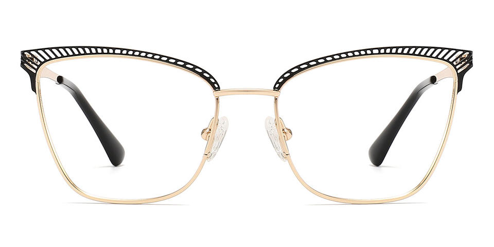 Black Gold Pihu - Square Glasses