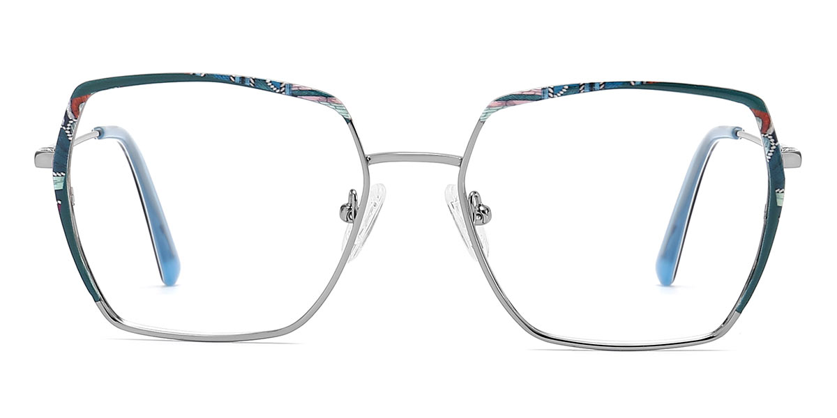 Blue - Square Glasses - Gianna