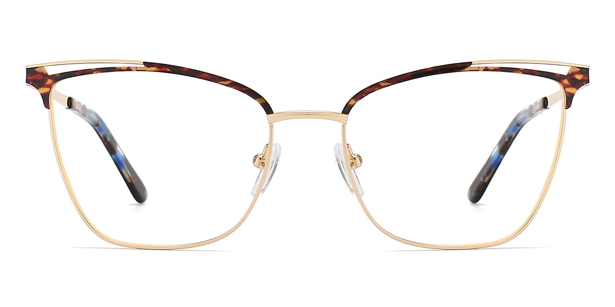 Gold Tortoiseshell Tysin - Square Glasses