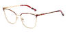 Gold Red Spots Tysin - Square Glasses