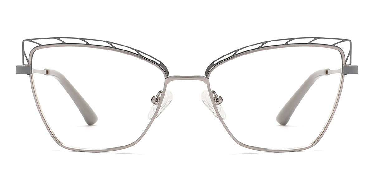 Grey - Square Glasses - Emaan