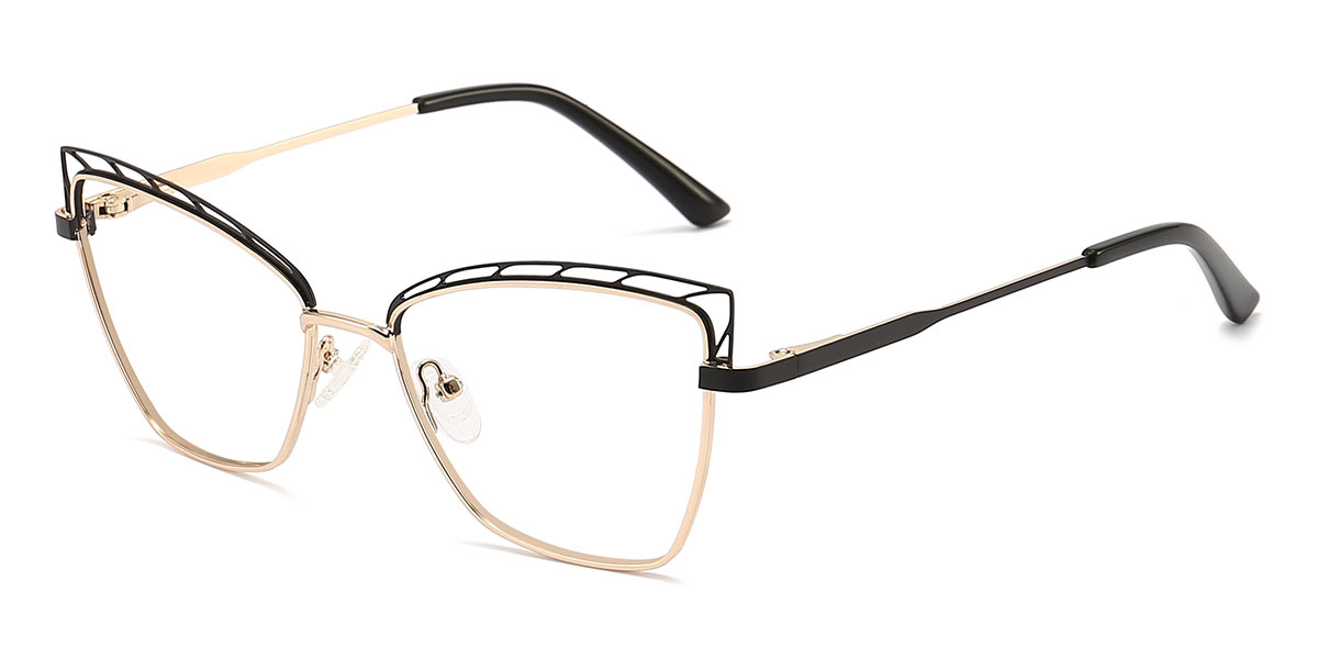 Black - Square Glasses - Emaan