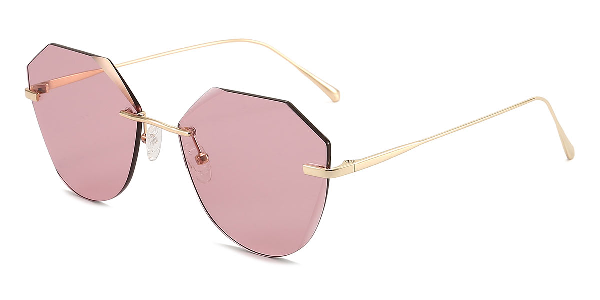 Pink - Oval Sunglasses - Camila