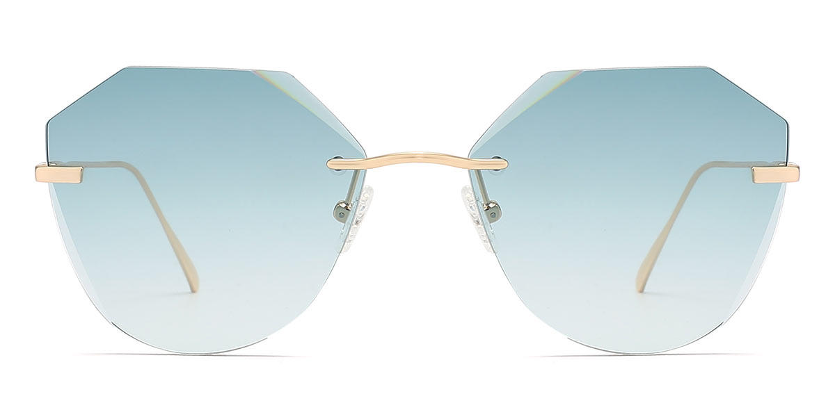 Gradual Blue Camila - Oval Sunglasses