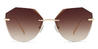 Gradual Brown Camila - Oval Sunglasses