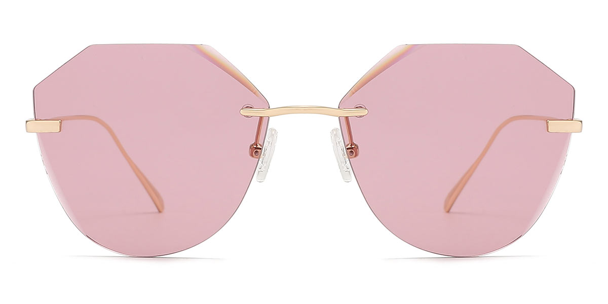 Pink - Oval Sunglasses - Camila