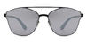 Black White Mirror Adnan - Aviator Sunglasses
