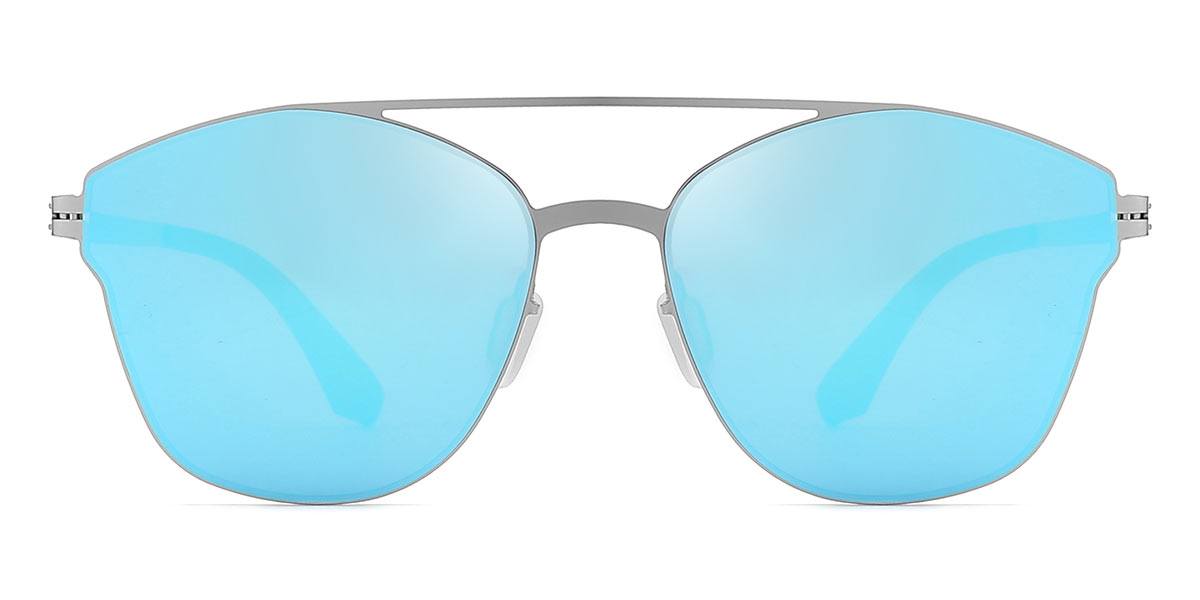 Silver Blue - Aviator Sunglasses - Adnan