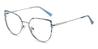 Silver Blue Harper - Oval Glasses