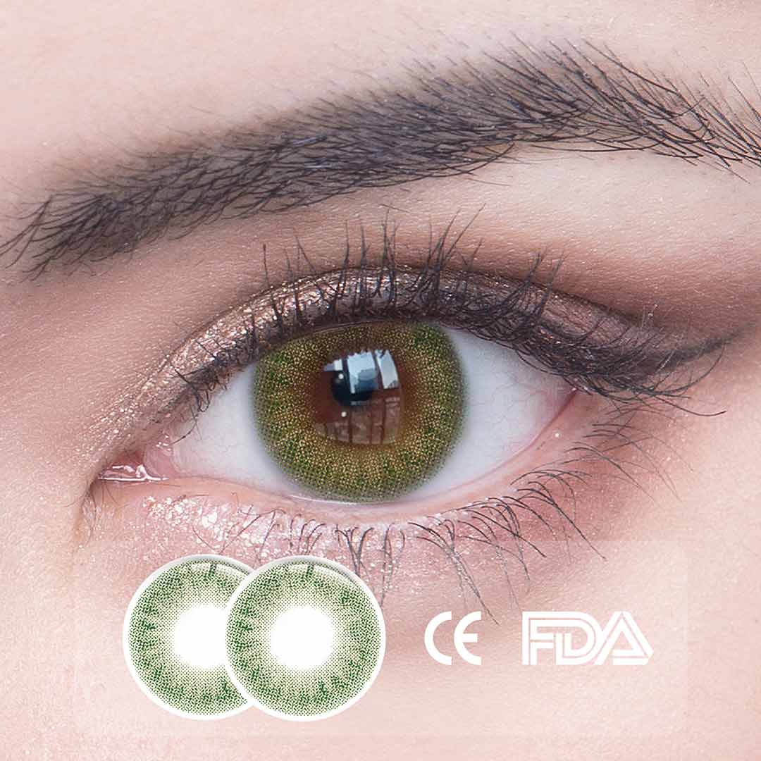 NILE Deep Green Contact Lenses - Leilany