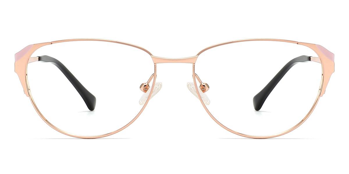 Rose Gold Malece - Oval Glasses
