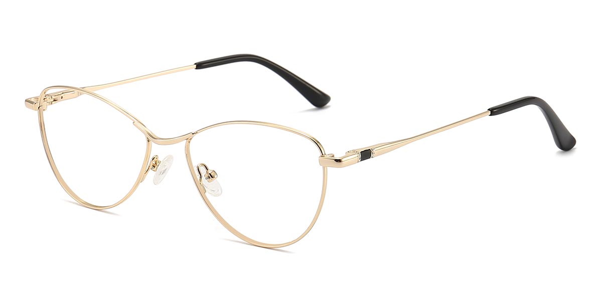 Gold - Oval Glasses - Deshi