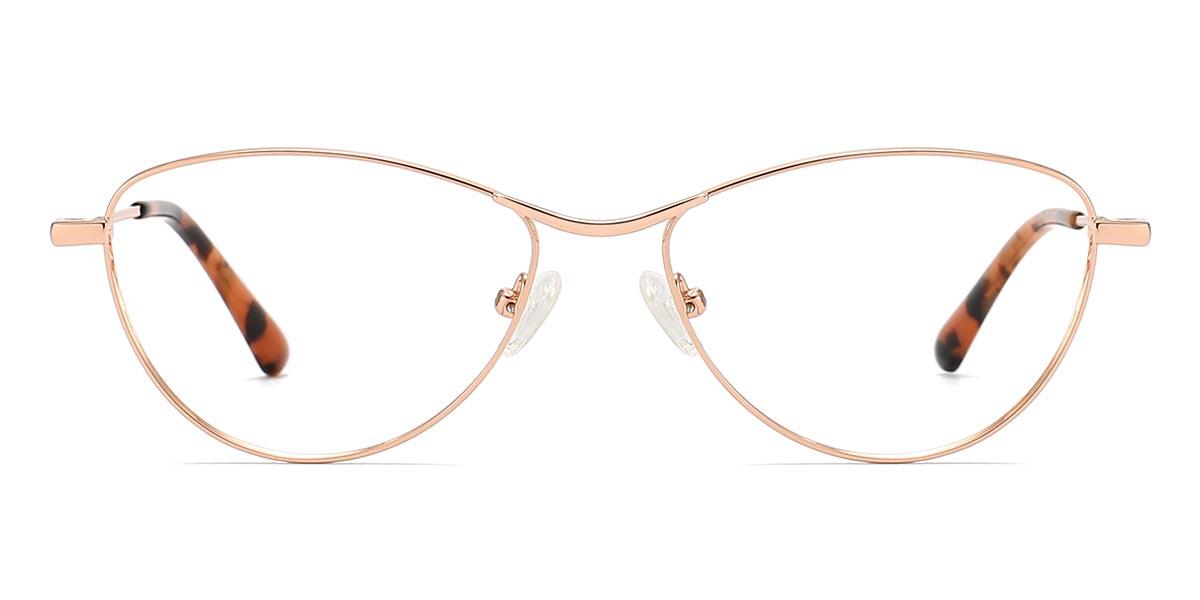 Rose Gold Deshi - Oval Glasses