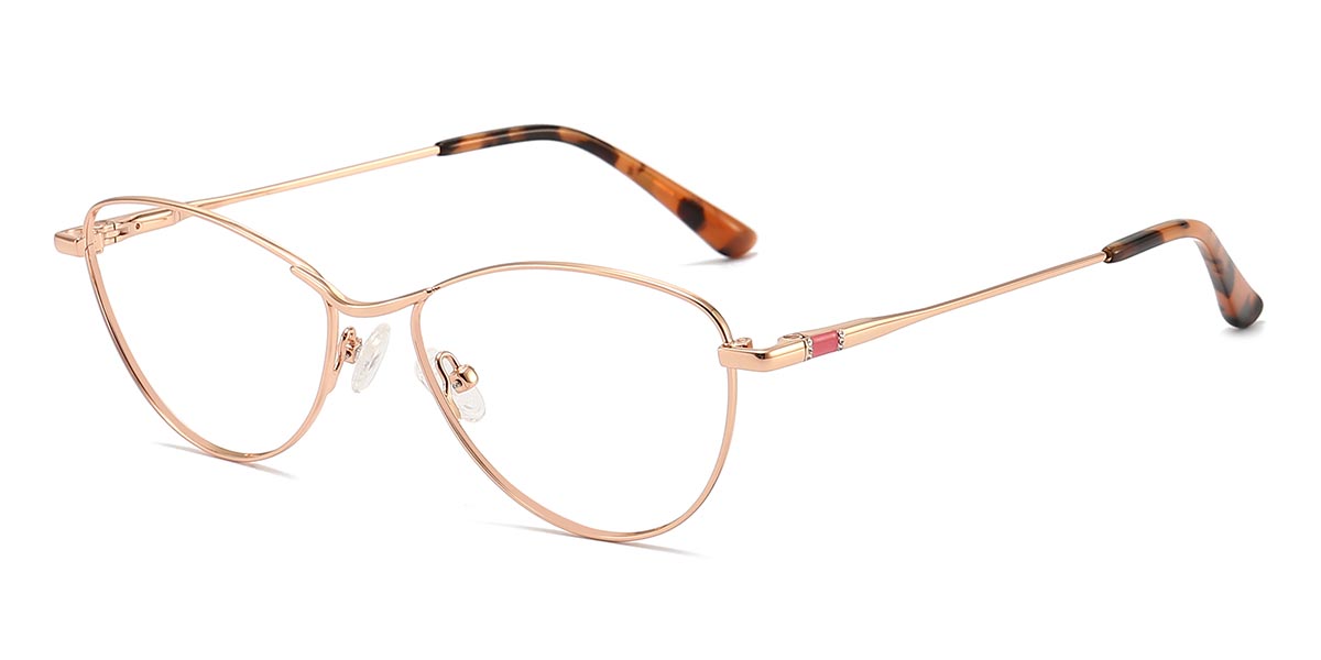 Rose Gold - Oval Glasses - Deshi