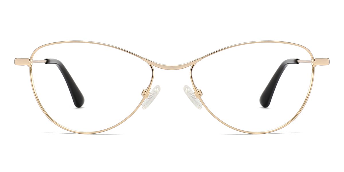 Gold - Oval Glasses - Deshi