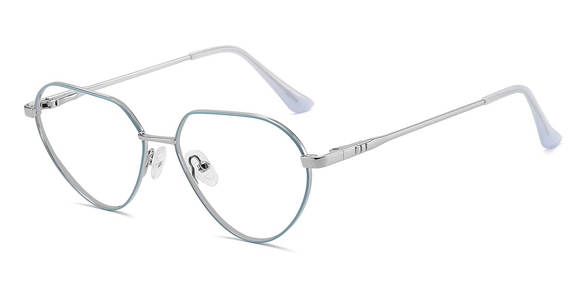 Blue - Oval Glasses - Malee