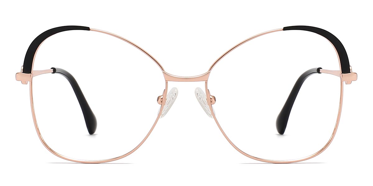 Black - Oval Glasses - Dena