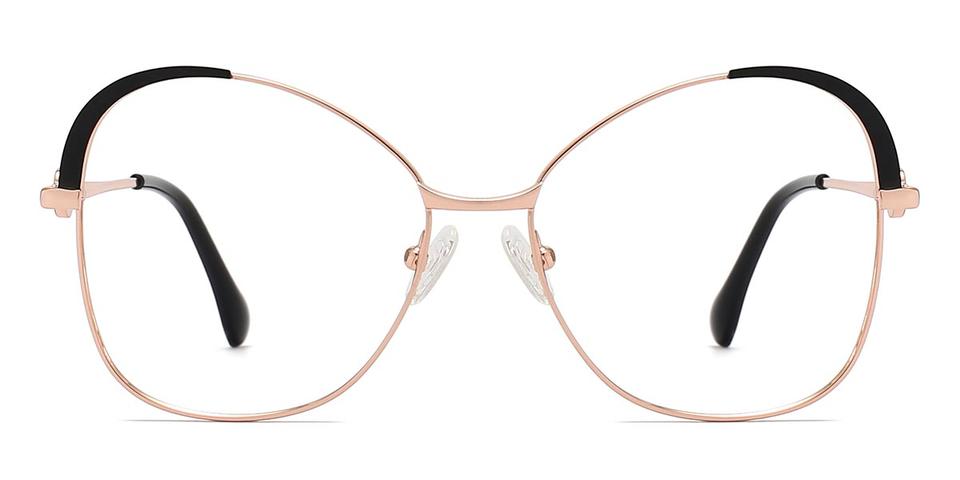 Black Gold Dena - Oval Glasses