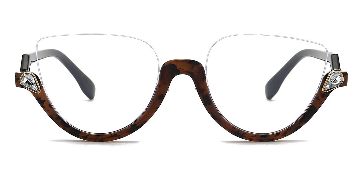Deep Tortoiseshell - Cat eye Glasses - Mozana