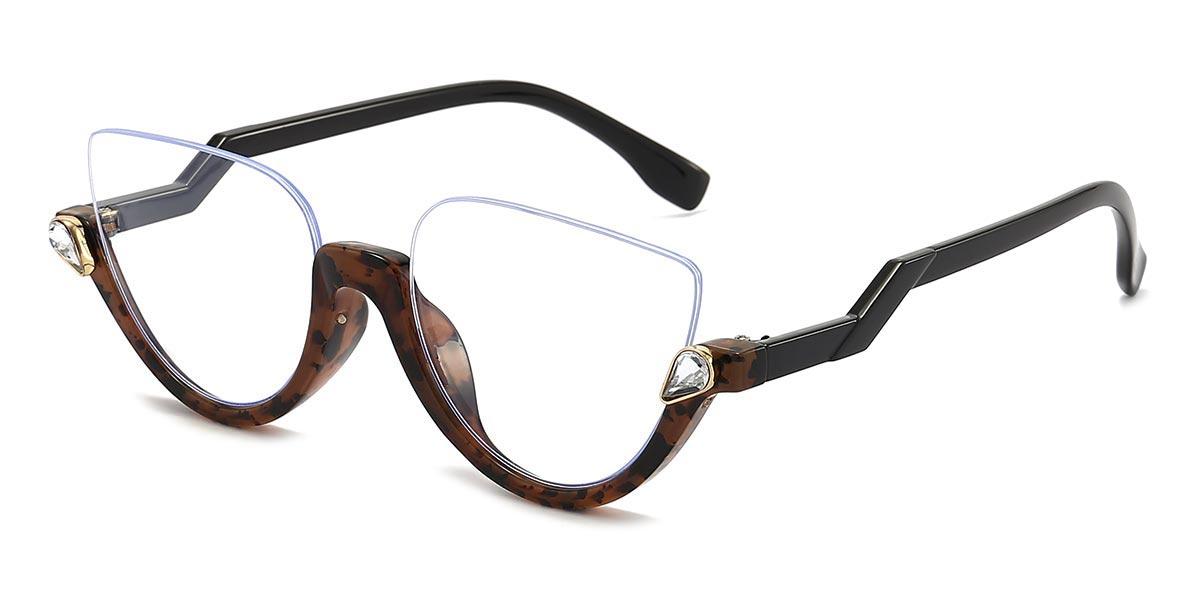 Deep Tortoiseshell Mozana - Cat Eye Glasses