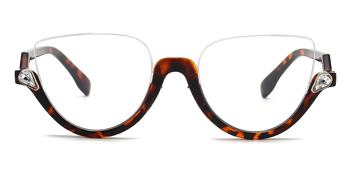 Tortoiseshell - Cat eye Glasses - Mozana