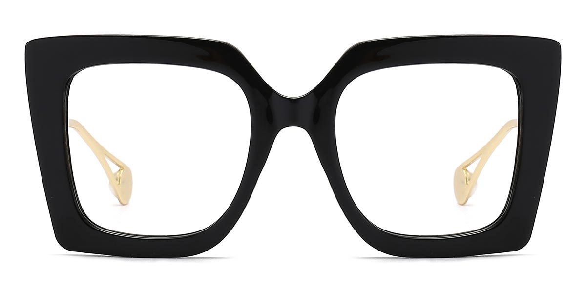 Black - Square Glasses - Elleri