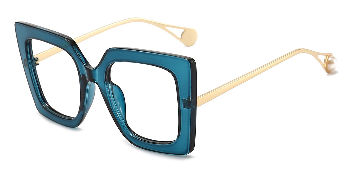Blue - Square Glasses - Elleri