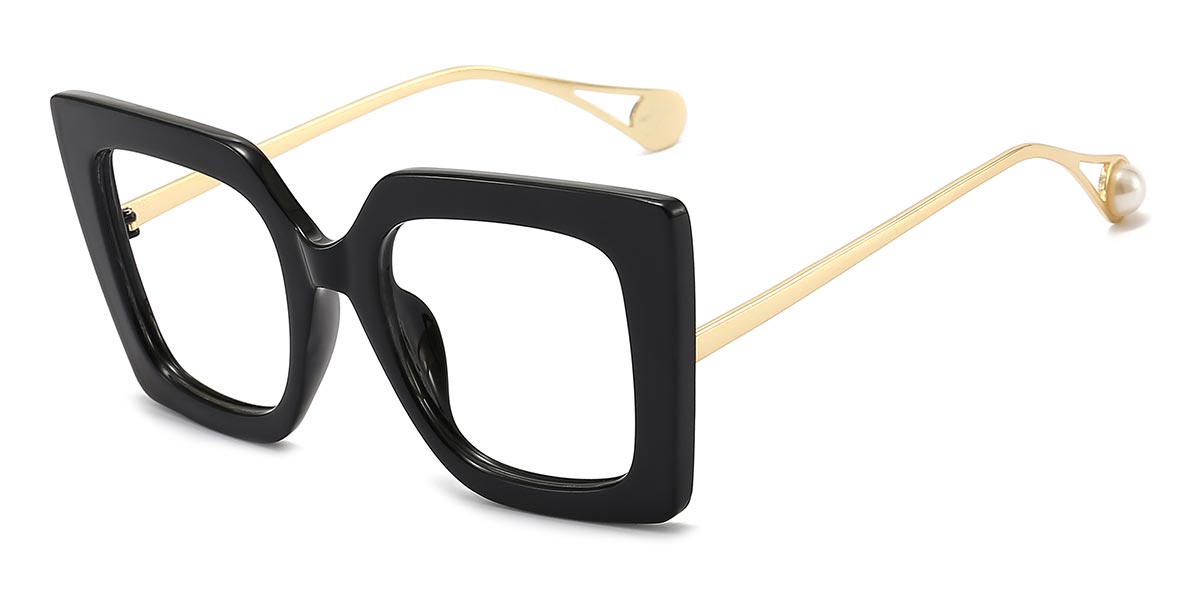 Black - Square Glasses - Elleri