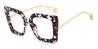 Black Tortoiseshell Elleri - Square Glasses