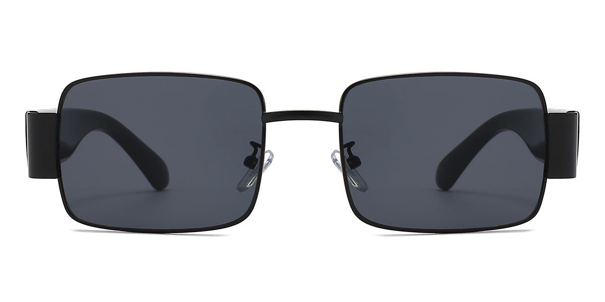Black Grey Ayza - Square Sunglasses