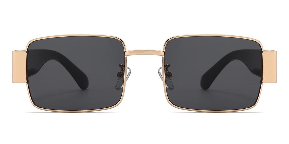 Gold Grey Ayza - Square Sunglasses