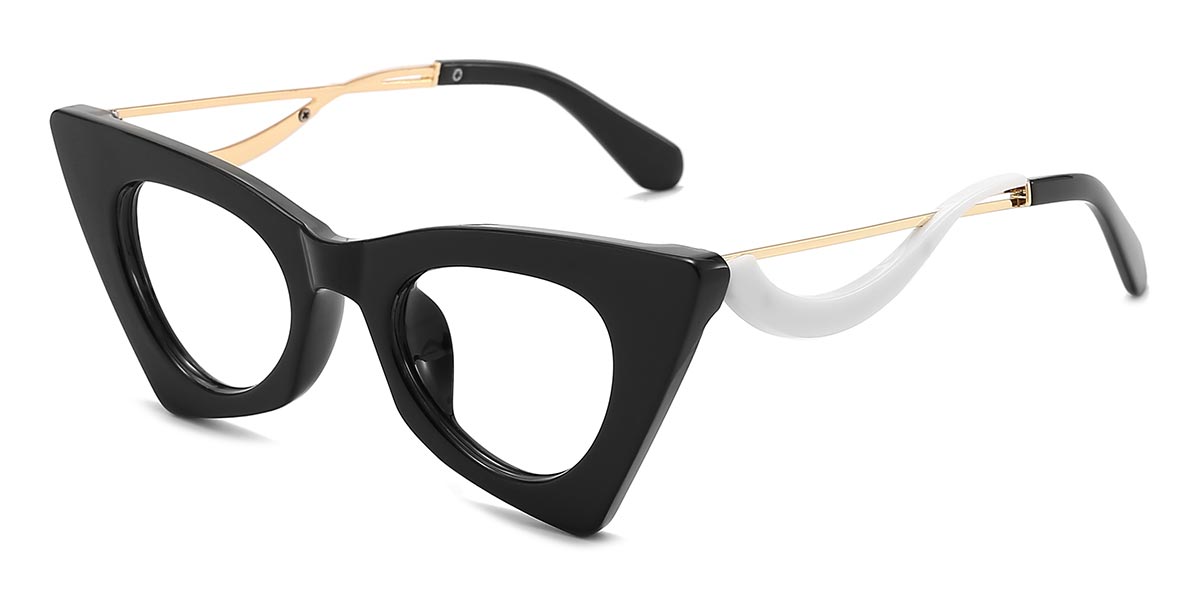Black - Cat eye Glasses - Debra