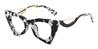 Black Marble Debra - Cat Eye Glasses