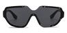 Black Grey Corie - Oval Sunglasses