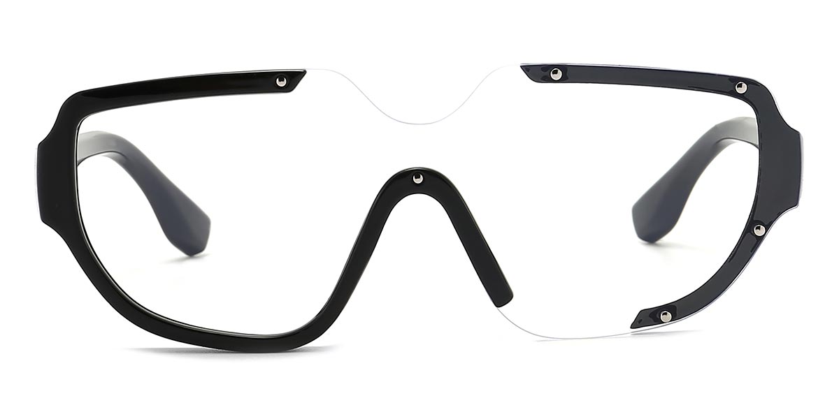 Black transparent - Oval Sunglasses - Corie