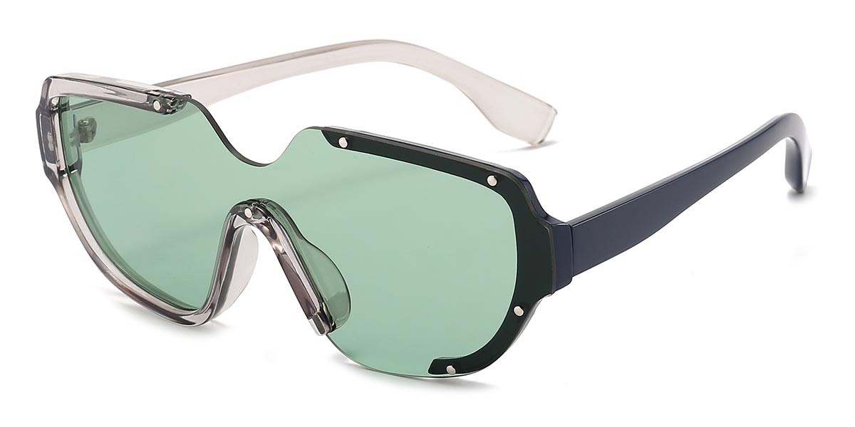 Black green - Oval Sunglasses - Corie