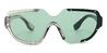 Grey Navy Green Corie - Oval Sunglasses
