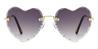 Gradual Grey Efah - Oval Sunglasses