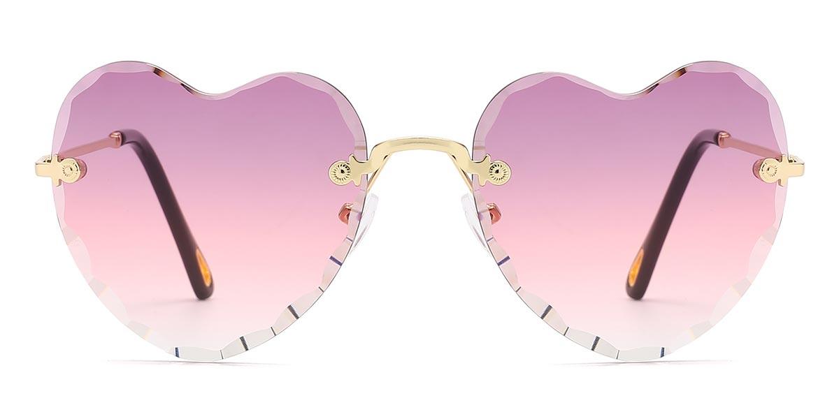 Purple Pink Efah - Oval Sunglasses