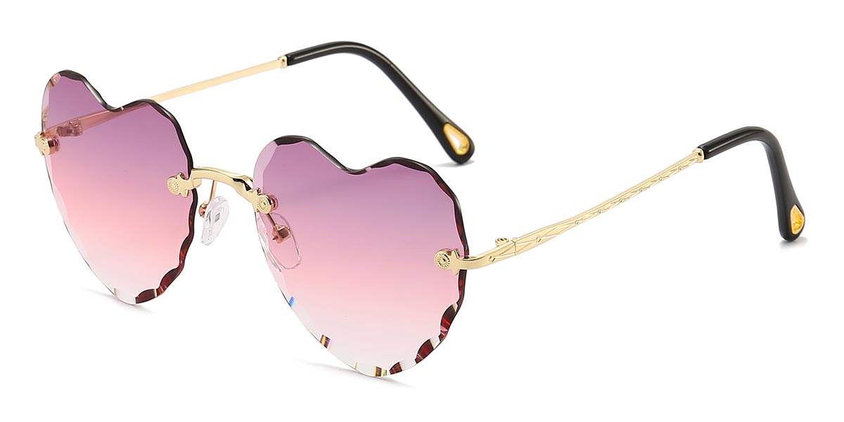 Purple Pink - Oval Sunglasses - Efah